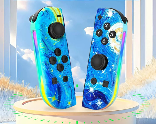 Manette Switch Joycon Van Gogh RGB